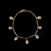 Blush Pearl Charm Bracelet